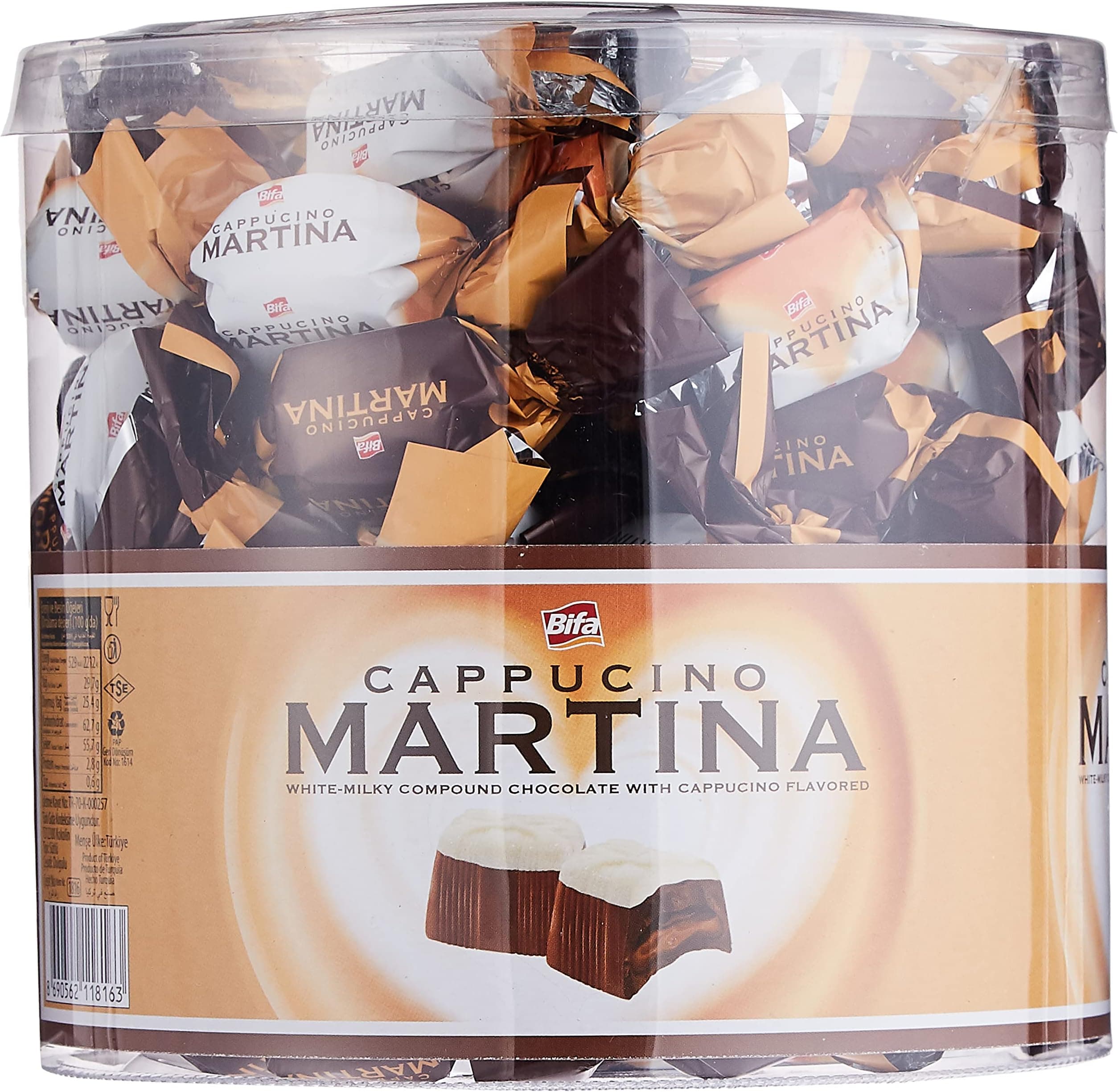 Bifa Martina Cappuccino White Milky Compound Chocolate Box 1kg