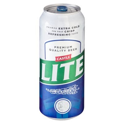 Castle Lite Premium Lager Beer 500ml