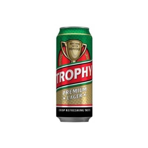 Trophy Lager Beer 50cl Can