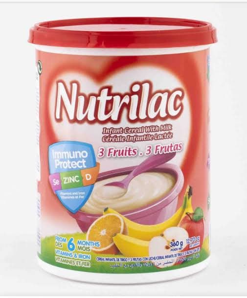 Nutrilac 3 Fruits Infant Cereal with Milk 360g