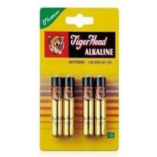 Tiger Head 1.5 Volts Alkaline AA Batteries