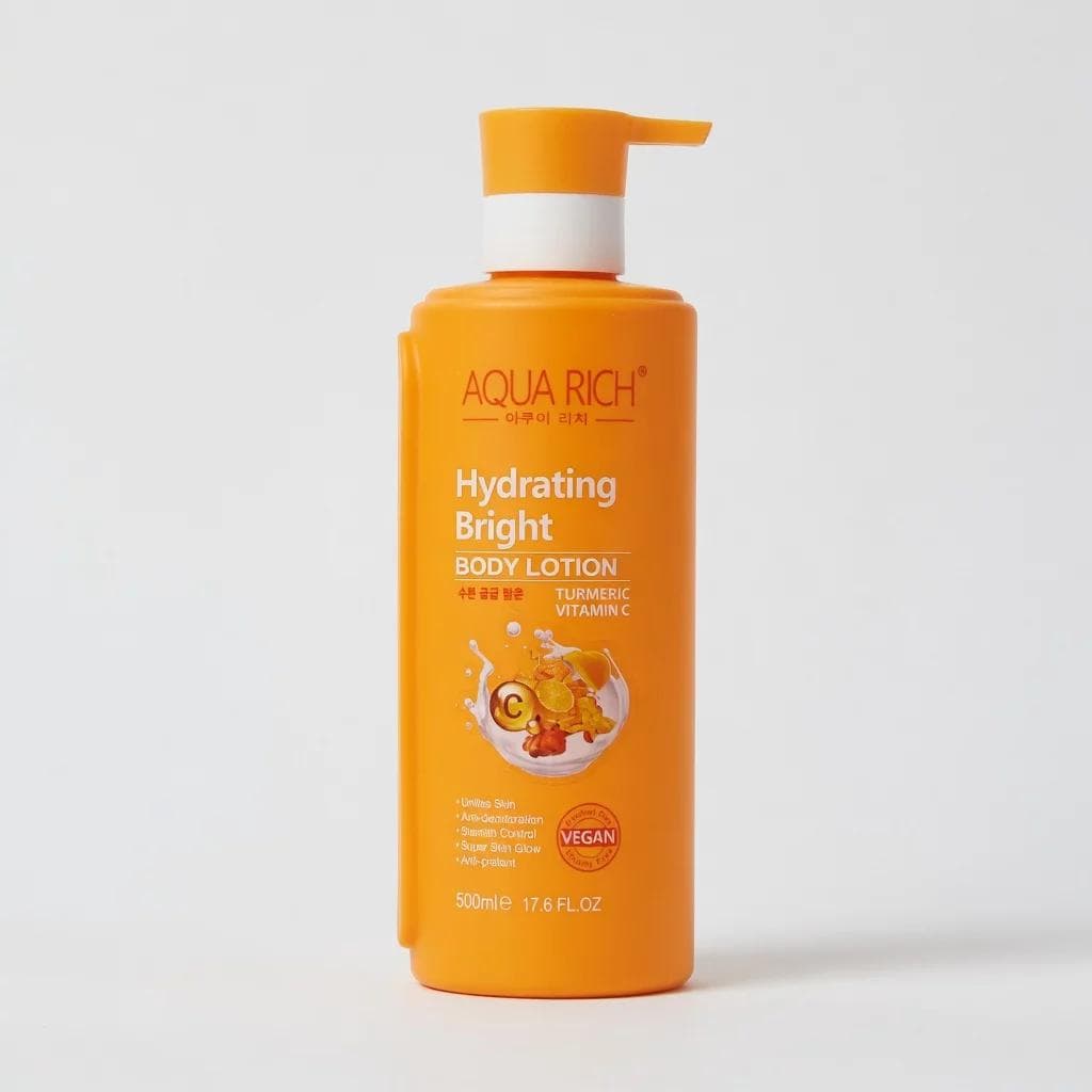Aqua Rich Hydrating Bright Turmeric And Vitamin C Body Lotion 500ml