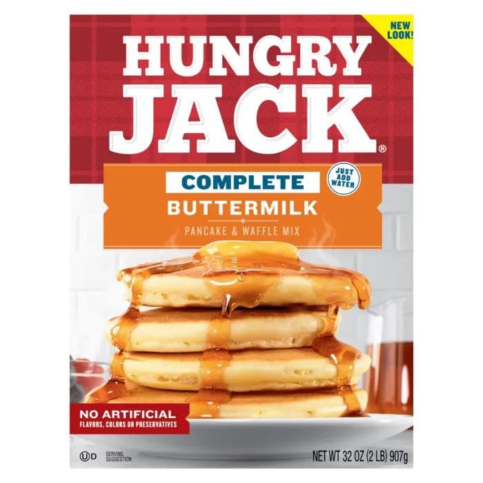 Hungry Jack Complete Buttermilk Pancake & Waffle Mix 32 0z (2 LB) 907g