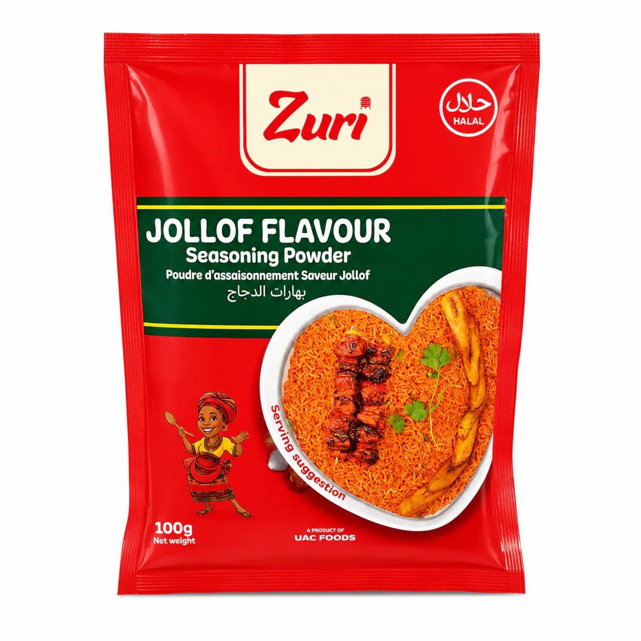 Zuri Jollof Flavour Seasoning Powder 10g x1