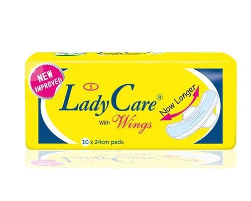 Lady care with wings 10 x 24cm