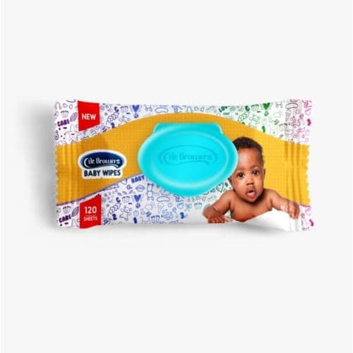 Dr Brown's Baby Wipes 120 Sheets