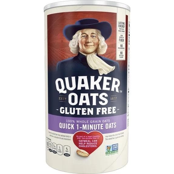 Quaker Quick 1-Minute Oats, Gluten Free, 1.8kg