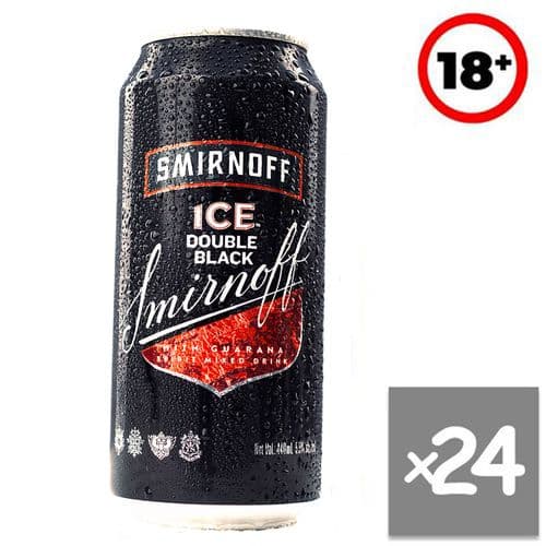 Smirnoff Ice & Guarana Black Can 440ml