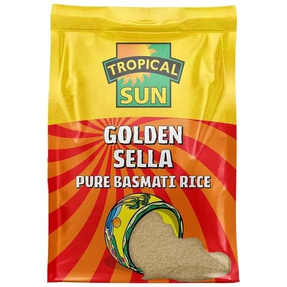 Tropical Sun Golden Sella Pure Basmati Rice 2kg