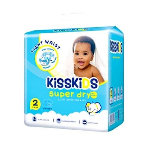 Kisskids Baby Diaper - Size 2, (6-11) kg 50pcs