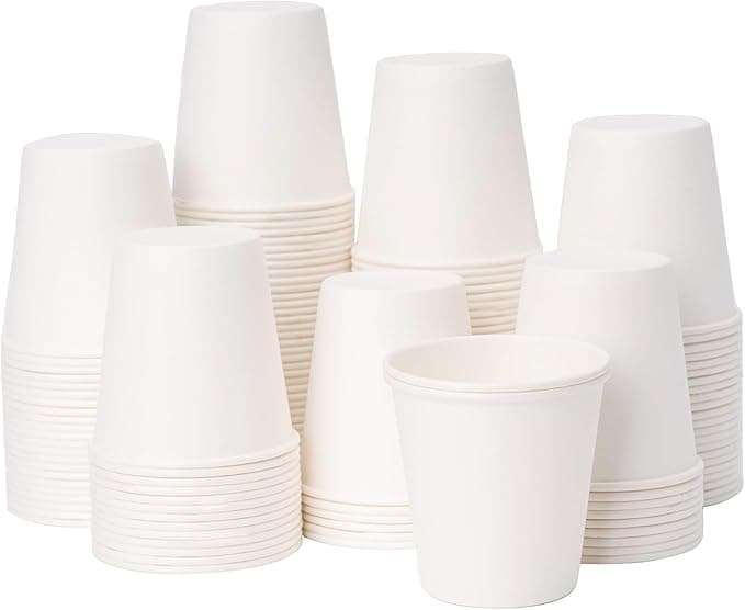 Disposable white small cup