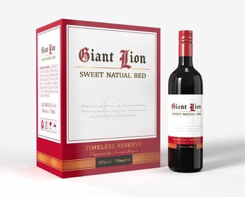 Giant Lion Sweet Red Wine 750ml