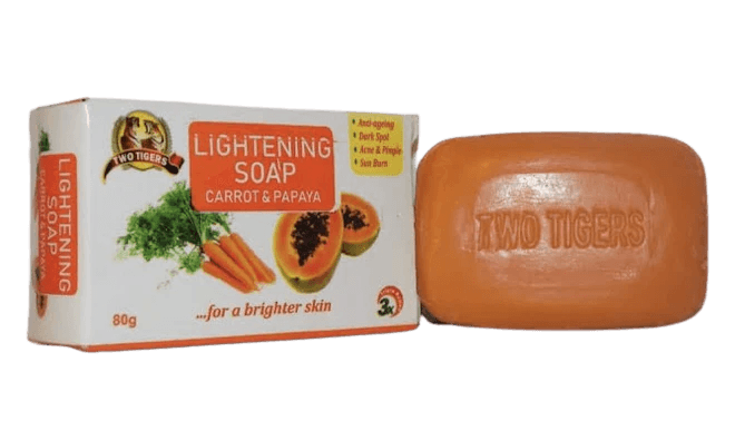 Two Tigers Lightening Soap with Carrot and Papaya 200g