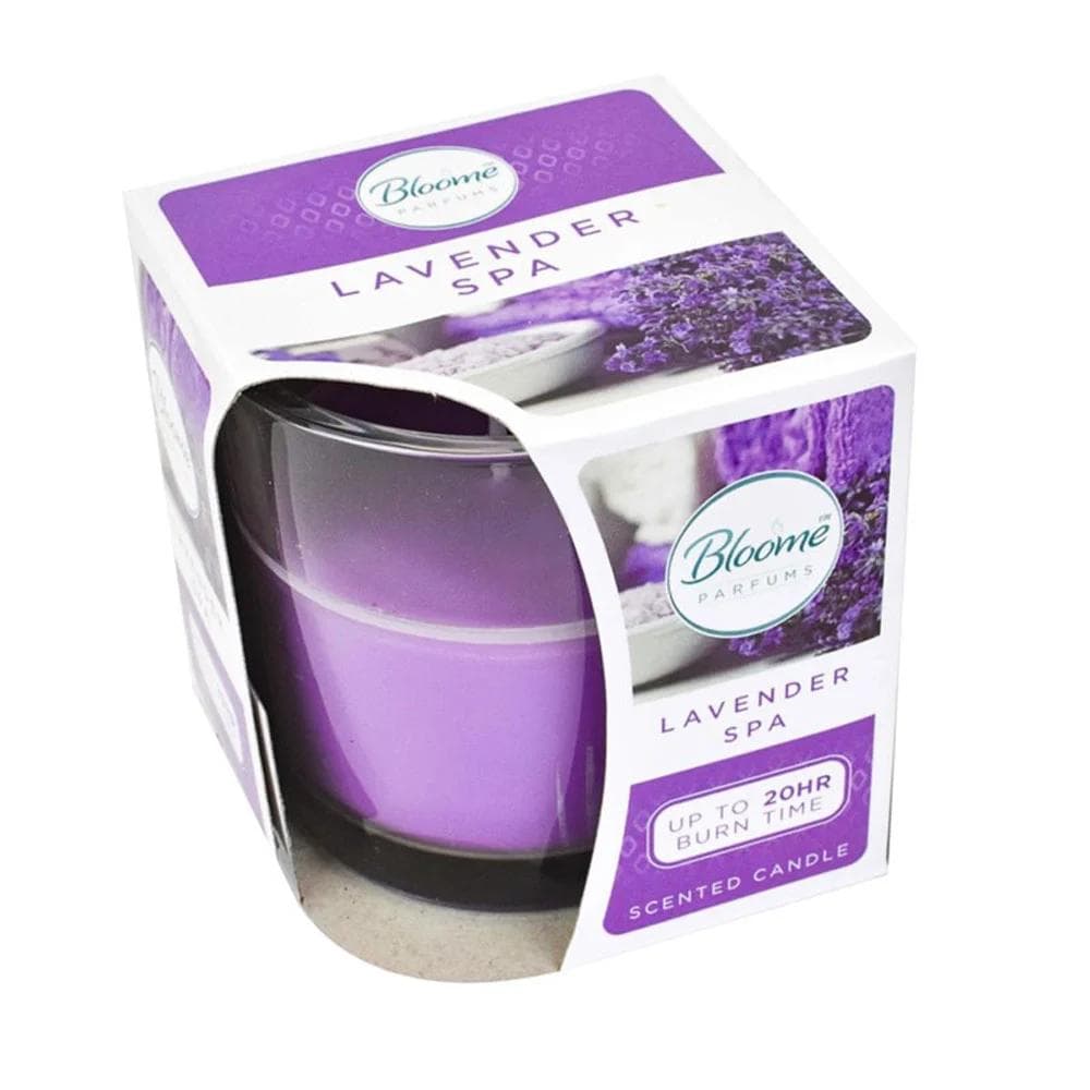 BLOOME Parfums Scented Candles in Glass Jar Fragrance Aromatic 20 Hr Burn