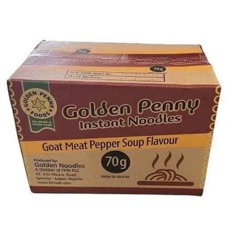 Golden Penny Goat Meat Pepper Soup Flavour Noodles 70g x40