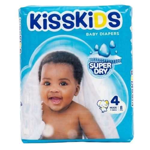 Kisskids - Super Dry Baby Diaper Size 2 - 3-6kg - 105 Pieces