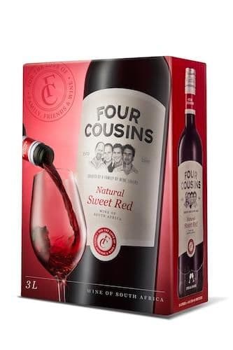 Four Cousins Natural Sweet Red Wine Box 3L
