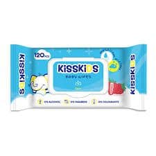 Kisskids Regular Baby Wet Wipes (120 Pcs)