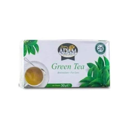 Adams Natural Green Tea with Antioxidants 25 Tea Bags 50g