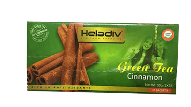 Heladiv Green Tea With Cinnamon 50g x25
