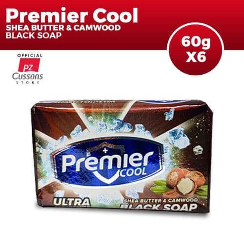 Premier Cool Ultra Moisture Shea Butter & Camwood Black Soap 60g