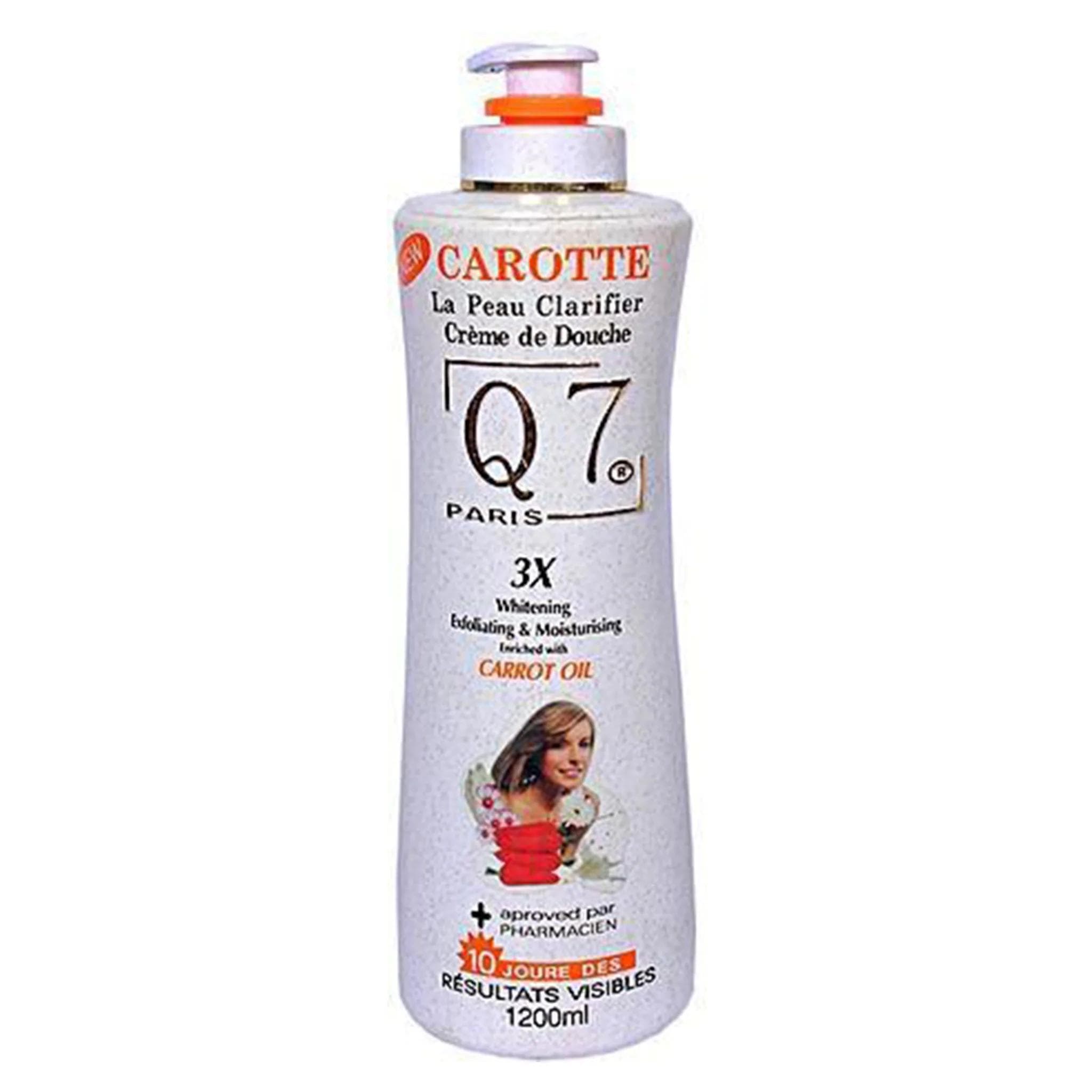 Q7 3X Carrot Oil Shower Gel (Whitening & Exfoliating) 1200ml