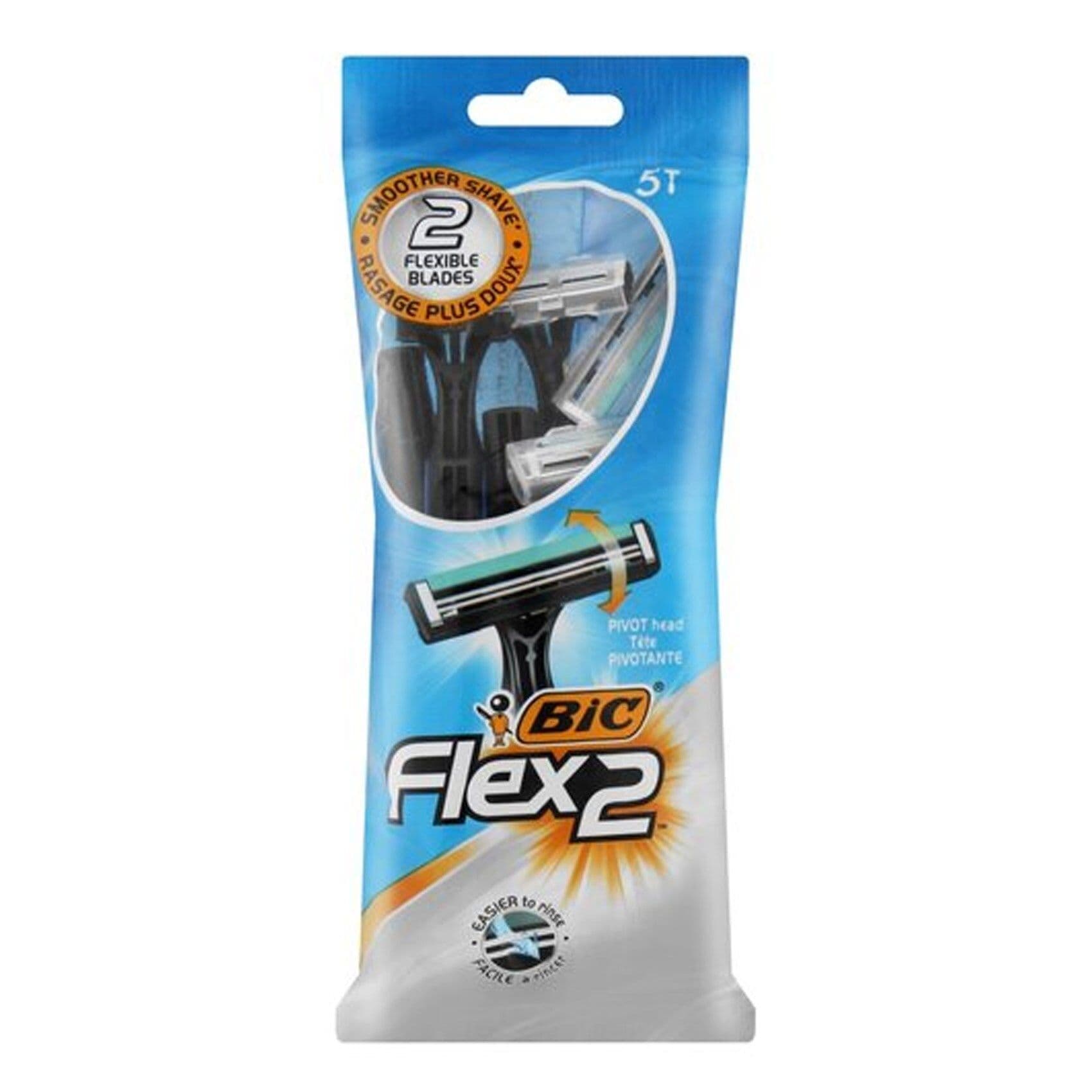 Bic Razor Flex 2 Pouch 5 Blades