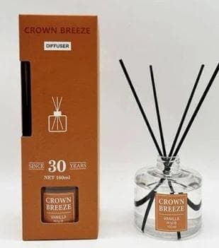CROWN BREEZE Home Collection Scented Reed Diffuser vanilla 160ml