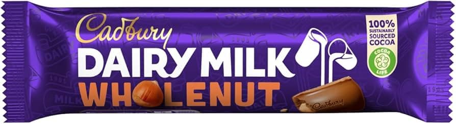 Cadbury Dairy Milk Whole Nut, 45g